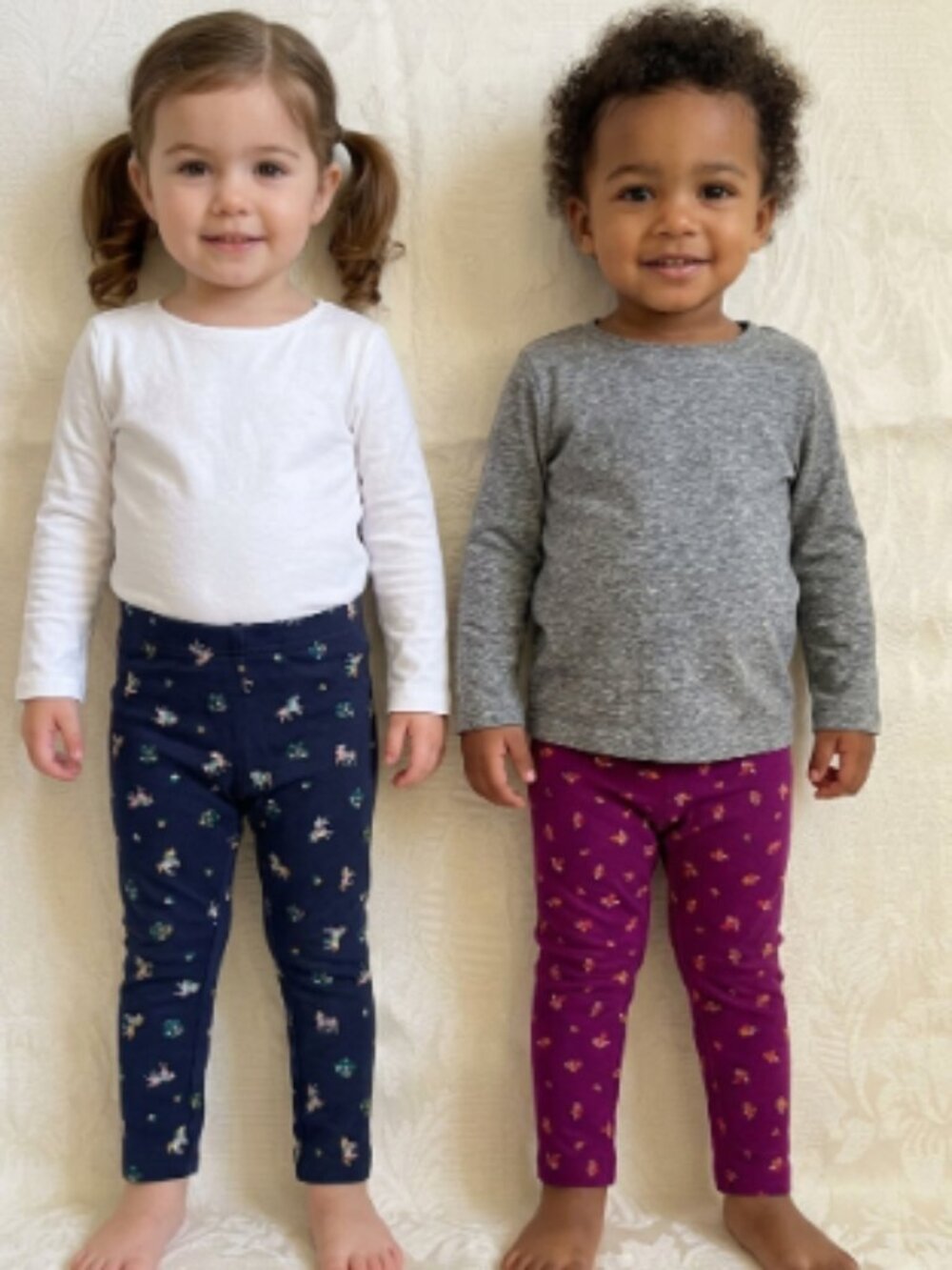 George Baby Girls Leggings Lot of 2 Unicorn & Floral Patterns 18-24M